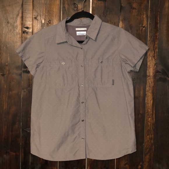 Columbia Omni-Shade Short Sleeved Button-Up Shirt - Picture 1 of 4